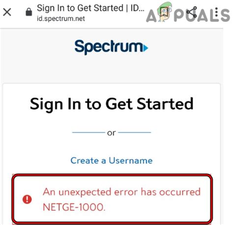 Fix An Unexpected Error Has Occurred Netge 1000 In Spectrum