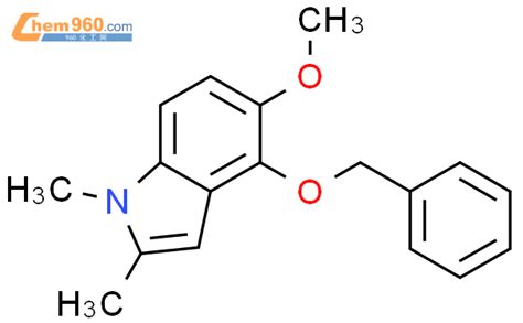 161518 20 3 1H Indole 5 methoxy 1 2 dimethyl 4 phenylmethoxy 化学式结构式