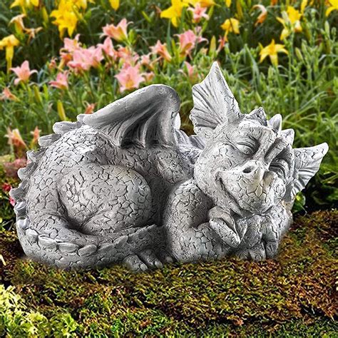 Amazon.com : Large Dragon Gothic Garden Decor Statue - The Dragon Of ...