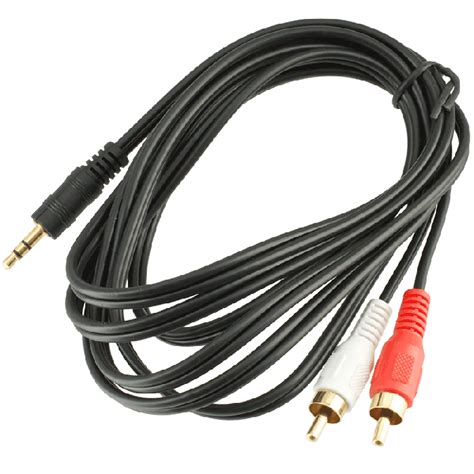 Tandy 2m 3 5mm Stereo Jack Plug To Twin Phono Cable