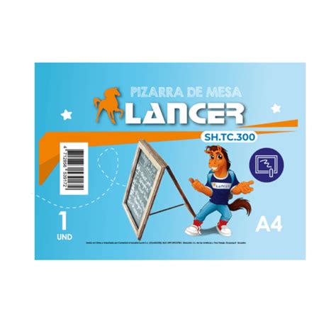 Pizarra Para Tiza De Mesa A4 Negra Lancer Comsucre Online