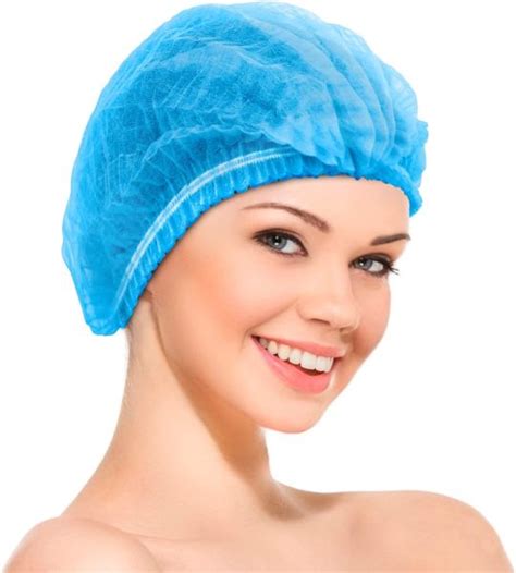 Dropship Pack Of Blue Mob Caps Hair Caps With Elastic Stretch