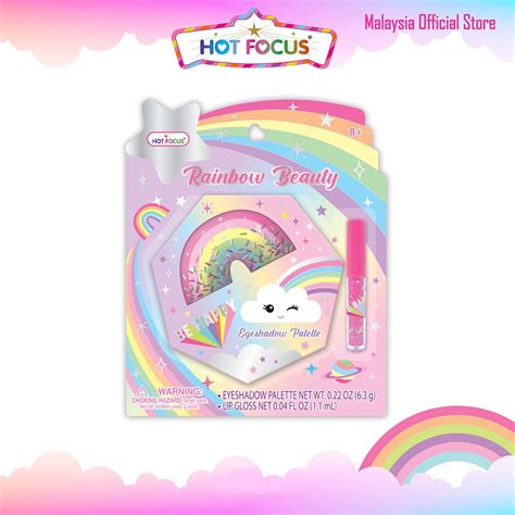 Hot Focus Love Beauty Rainbow Cosmetic Set Washable Non Toxic Eyeshadow Makeup 085RB Shopee