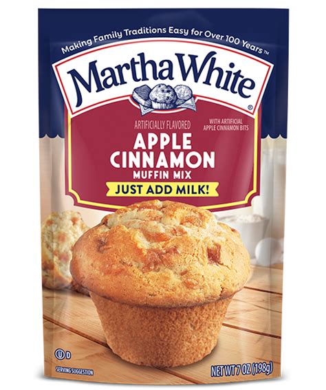 Apple Cinnamon Flavored Muffin Mix Martha White®