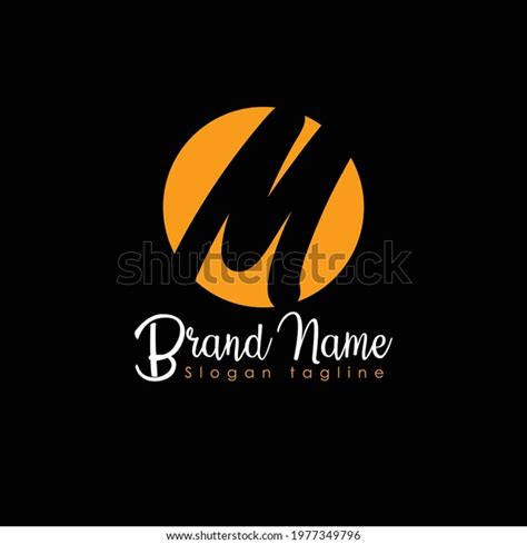 Letter M Logo Design Orange Color Stock Vector (Royalty Free) 1977349796 | Shutterstock