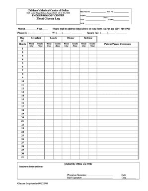 Blood Sugar Chart Pdf | wordacross.net