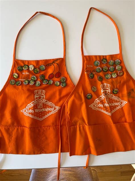 Home Depot Kids Workshop Pins And Aprons Ebay