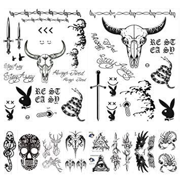 10 sheets post malone face tattoo set included post malone tattoos and ...