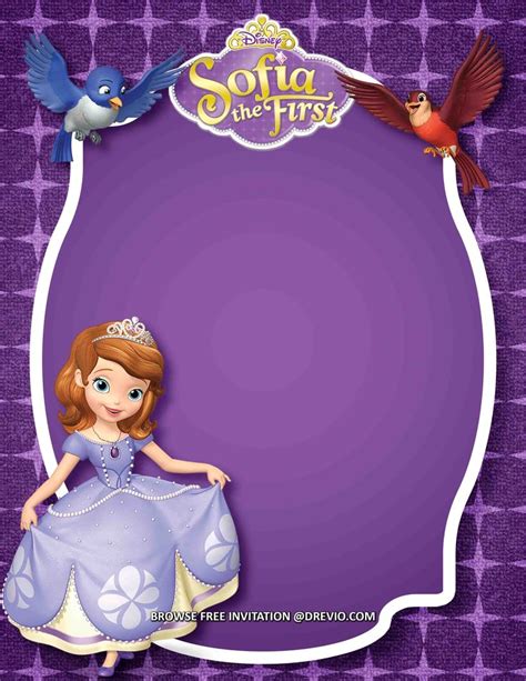 The Princess With Her Purple Dress And Blue Bird Is Standing In Front