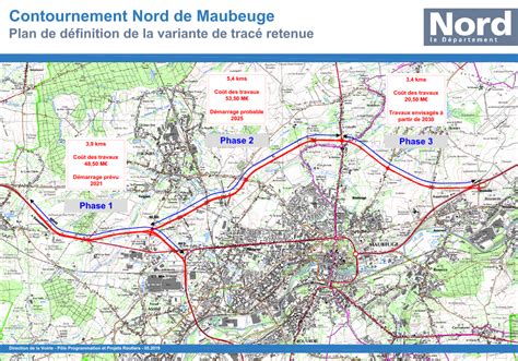 Contournement Nord de Maubeuge C est officiel le tracé long a été