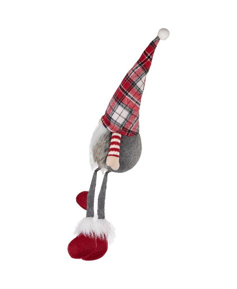 Northlight Plaid Sitting Gnome Christmas Decoration 23 Macys