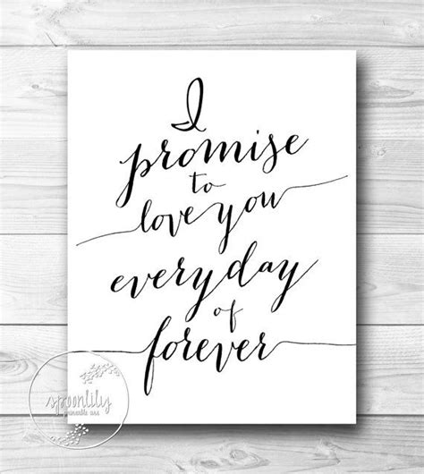 I Promise To Love You Romantic Excerpts White Modern Typography