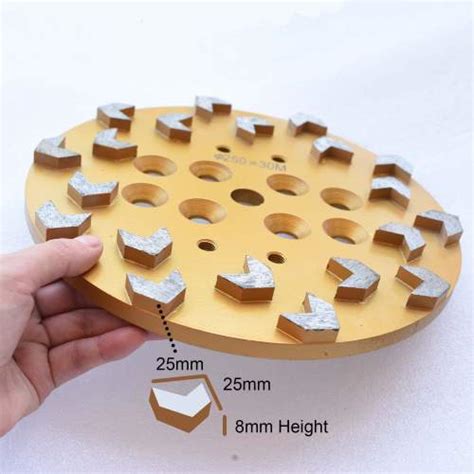 10 Inch 20 Pcs Arrow Segments Grinding Cup Wheel For Husqvarna