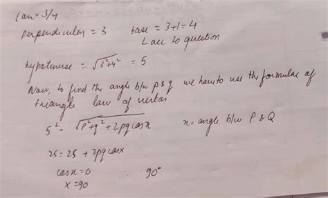 The Magnitudes Of Two Vectors P And Q Differ By The Magnitude Of