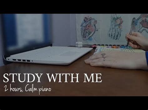 Hour Study With Me Calm Piano Early Morning Pomodoro Youtube