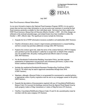 Fillable Online Fema Prp Fema Nfip Manual Form Fax Email Print