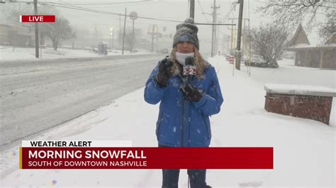 Morning Snowfall In South Nashville Youtube