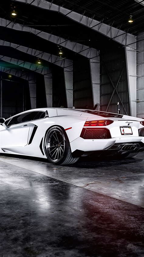 Lamborghini Aventador White Wallpaper Hd