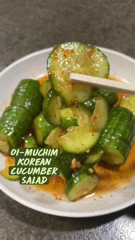 Korean Cucumber Salad Oi Muchim 오이무침 Artofit