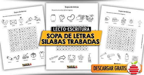 Sopa De Letras Silabas Trabadas Todo Para Tu Clase Silabas Trabadas All Content