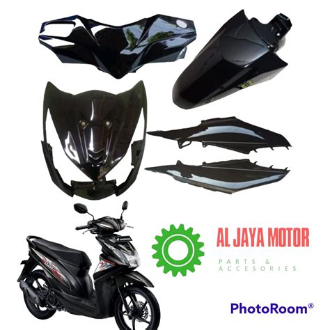 Jual Cover Body Full Halus Honda Beat Fi Tahun Hitam