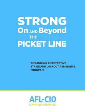 Fillable Online Aflcio Picket Line Afl Cio Aflcio Fax Email Print