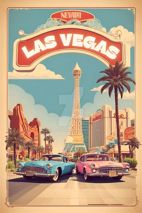 Vintage Las Vegas Poster: Retro Nevada Glamour by CeemkoArt on DeviantArt