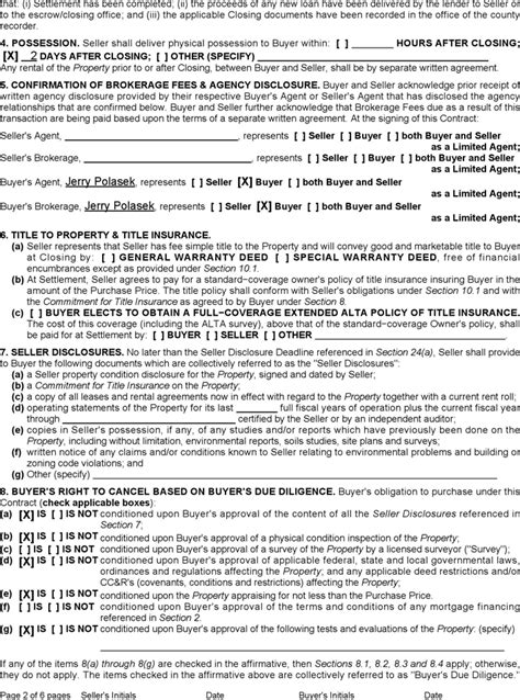 Free Utah Commercial Real Estate Purchase Contract Form PDF 27KB