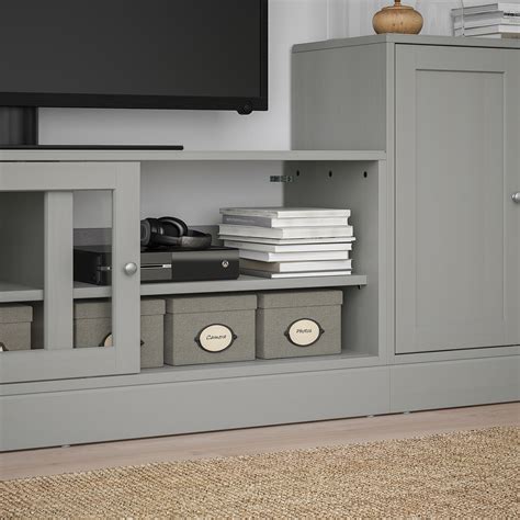 HAVSTA TV storage combination grey 241x47x89 cm | IKEA Latvija