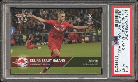 Erling Haaland 2019 Topps Now UEFA Champions League 11 Base Print Run