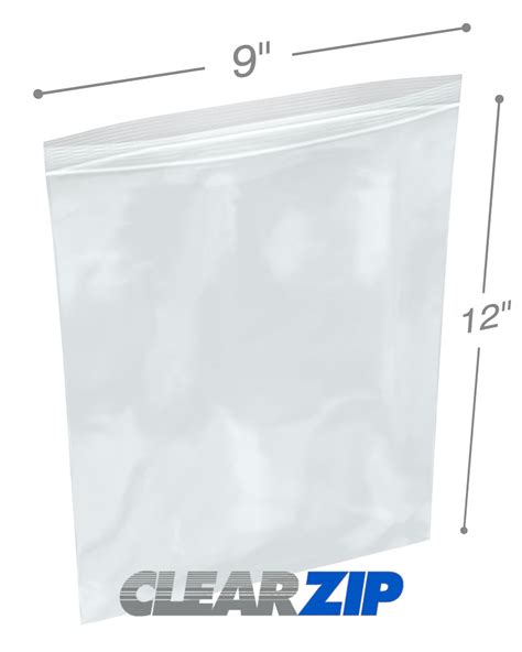 9 X 12 Clearzip® Lockingtop Bags 1 25 Mil