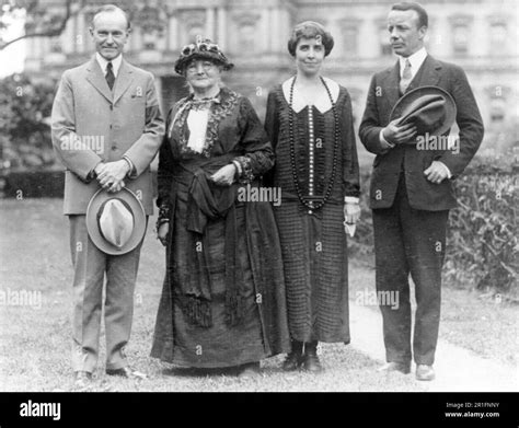 Archival Photo President Coolidge Mother Jones Mrs Coolidge And