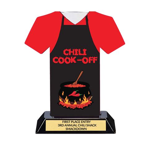 Chili Cook-off Trophy Hottest Recipe First Place Custom Engraving 7 ...