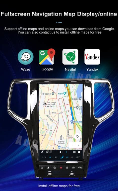 Best Android 11 0 Tesla Style Car GPS Navi Jeep Grand Aucarauto