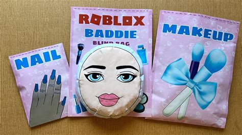 Roblox Makeup Baddies Blind Bag Paper 💅 Asmr 💖 Satisfying Opening Blind