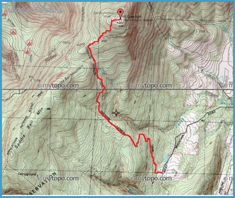 Mt Greylock Hiking Trails Map - TravelsFinders.Com