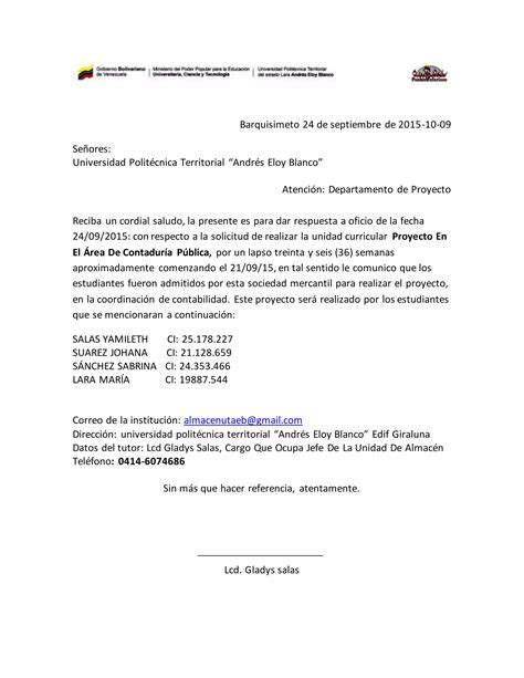 Carta Del Almacen Pdf Descarga Gratuita