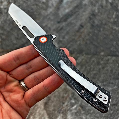 Premium Black Micarta Edc Folding Pocket Knife