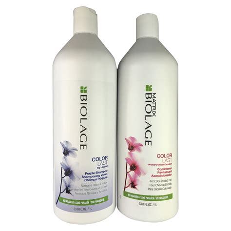 Matrix Biolage Color Last Purple Shampoo Conditioner Duo For Bleached