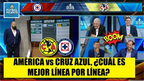 AMÉRICA muestra más PODER línea por línea con respecto al CRUZ AZUL