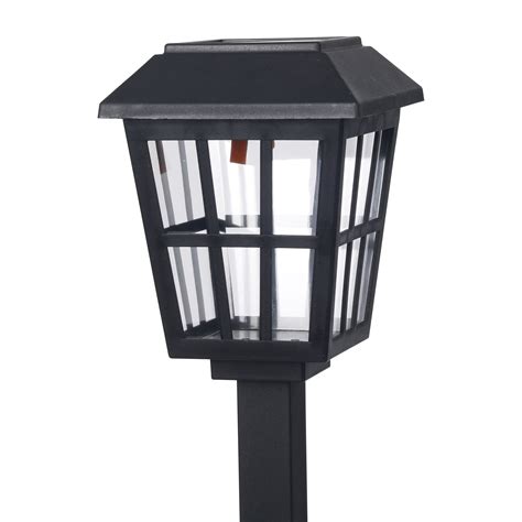 Mainstays Solar Powered Black Square Design Led Path Light 5 Lumens 6