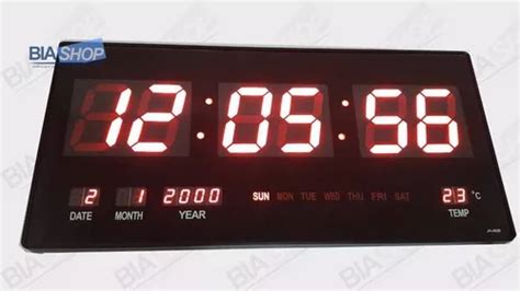 Reloj De Pared Digital LED Gigante Con Calendario MercadoLibre