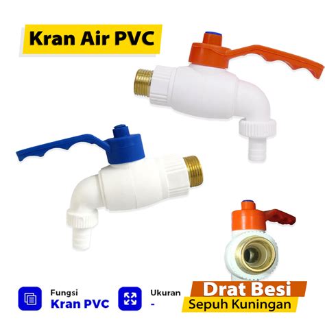 Jual Keran Air Tembok Taman Kran Pvc Jumbo Turkey Drat Kuningan