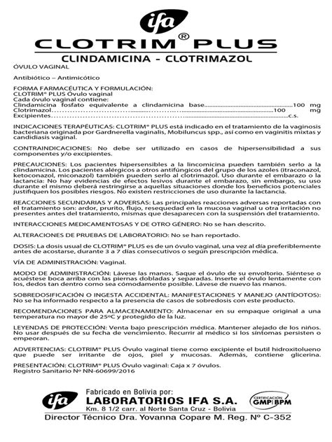 Clotrim ® Plus | PDF | Medicina CLINICA | Medicina