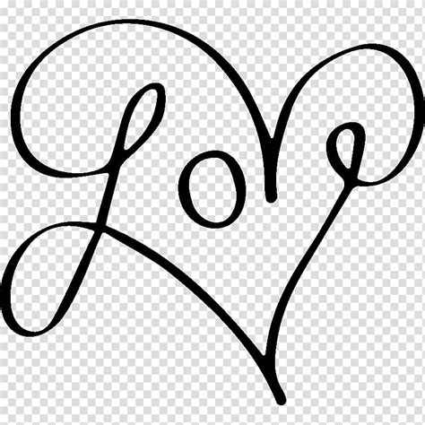 Cursive Heart Clip Art