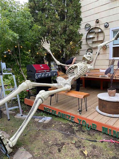 This Couple Went Viral For Growing A Halloween Skeleton In Their Garden