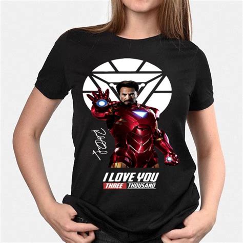 Iron Man I Love You Three Thousand Signature Avengers Endgame Shirt