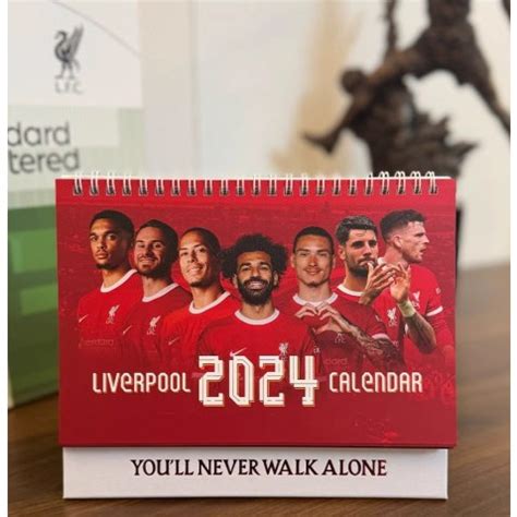 Fan Products | Calendar LFC 2024 | Calendar 2024 with Liverpool FC soccer Team | Shopee Malaysia