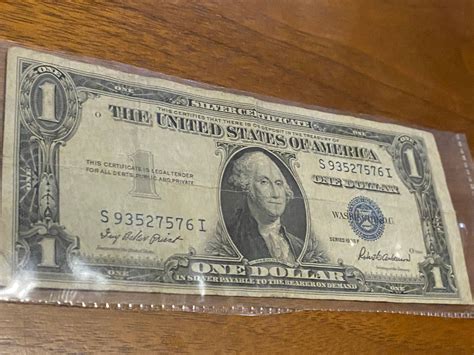 Sale Rare 1935 F Silver Certificate Note Dollar Bill Series Money Currency One Federal Reserve