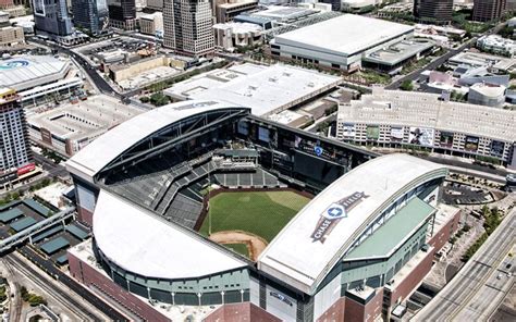 Download wallpapers Chase Field, Bank One Ballpark, Arizona Diamondbacks stadium, Phoenix ...